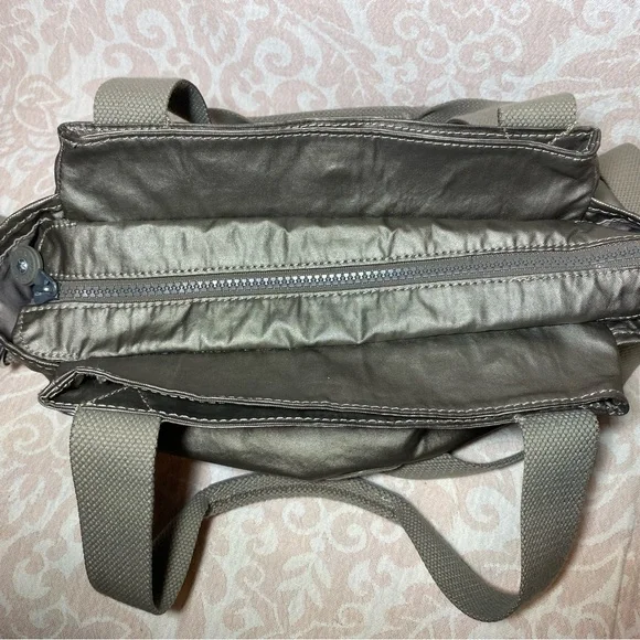 Kipling Metallic Pewter Elysia Bag - Picture 8 of 16